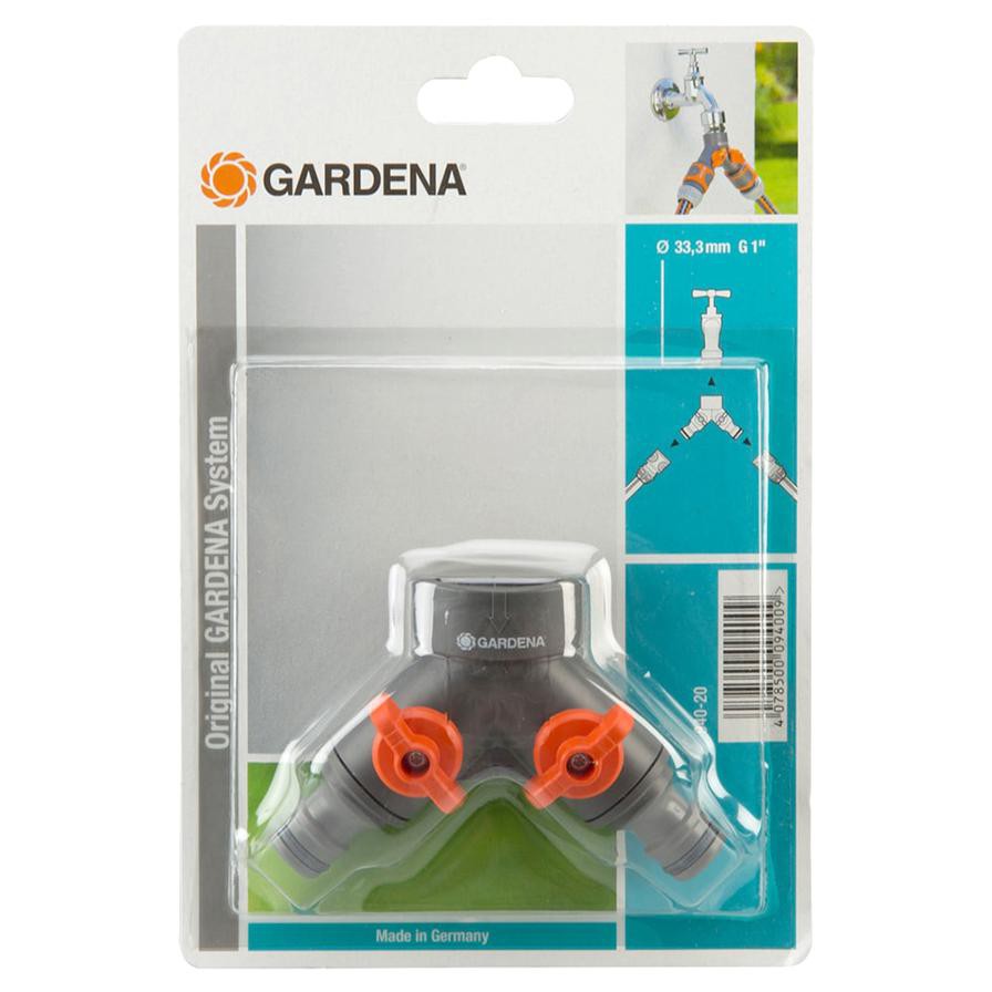 Gardena Twin-Tap Y-Connector (2.5 cm)