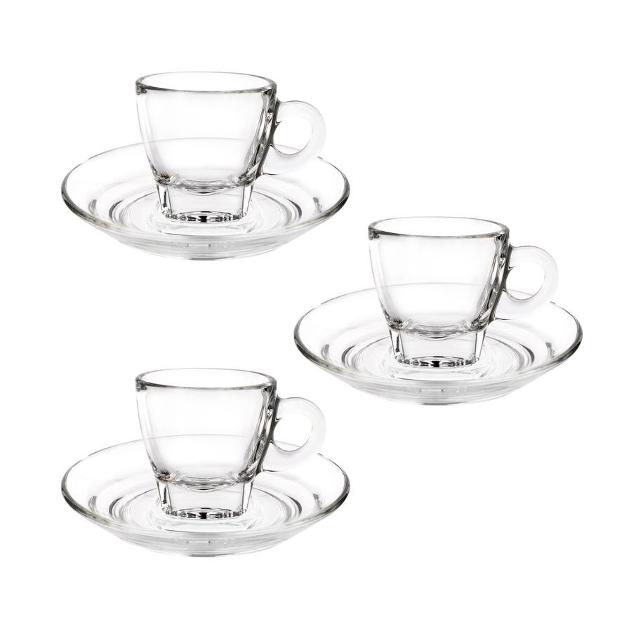 Ocean Caffe Espresso Cup & Saucer Set (6 Pc.)