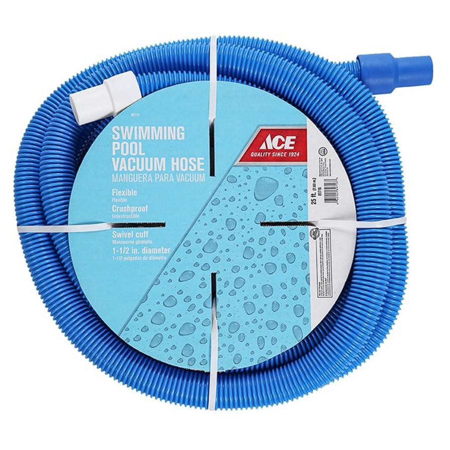 Ace Swimming Pool Vacuum Hose (762 x 3.8 cm, Blue)