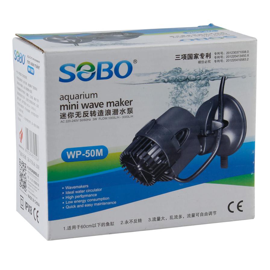 Sobo Aquarium Mini Wave Maker Submersible Pump, WP-50M