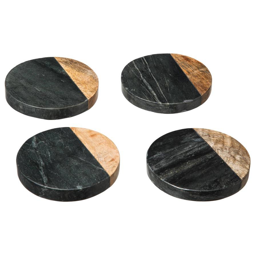 SG Marble & Wood Coasters (4 Pc.)