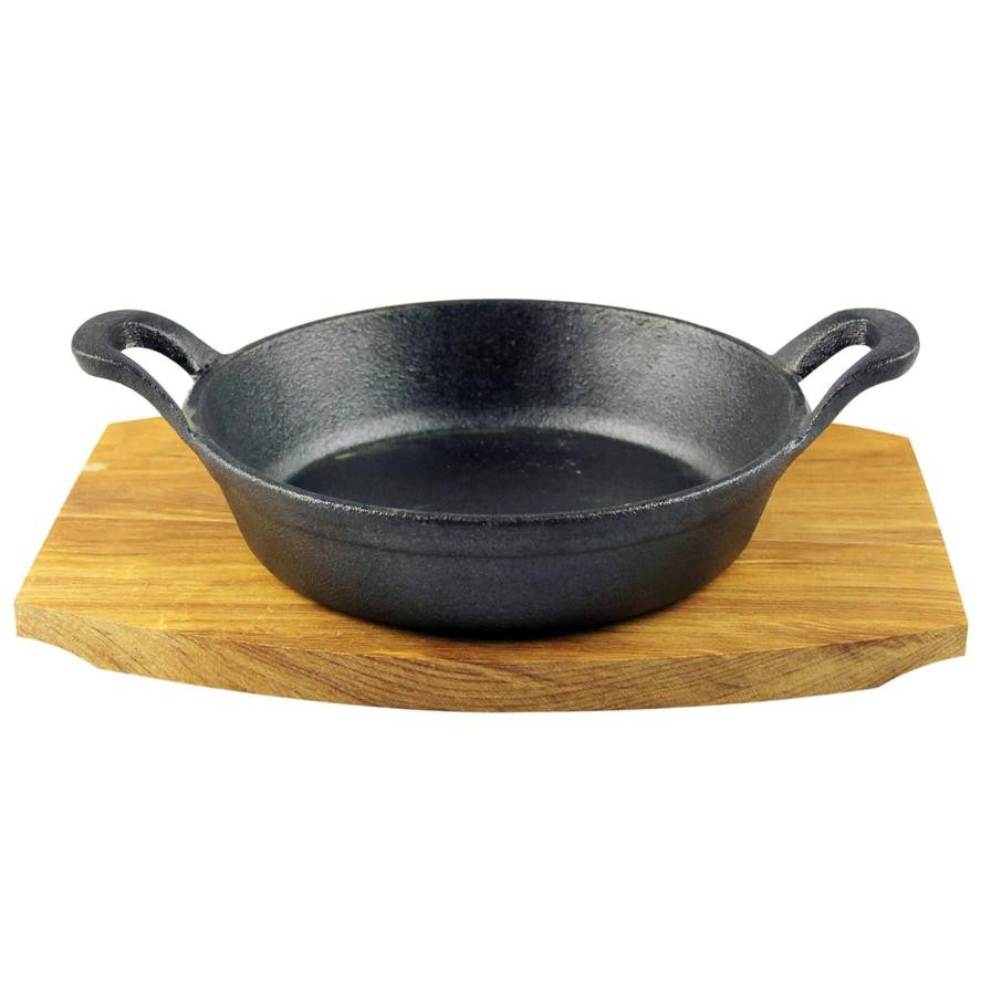 Raj Mini Round Dual Handle Sizzler Tray (12 cm)