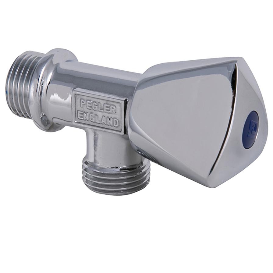 Mkats Chrome Plated Angle Valve (1.3 x 1.3 cm)