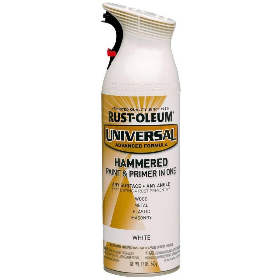 Rust-Oleum Universal Satin Paint & Primer in One (340 g, White)