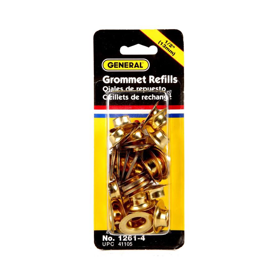 General Tools Brass Grommets Pack (1.27 cm, 24 Pc.)