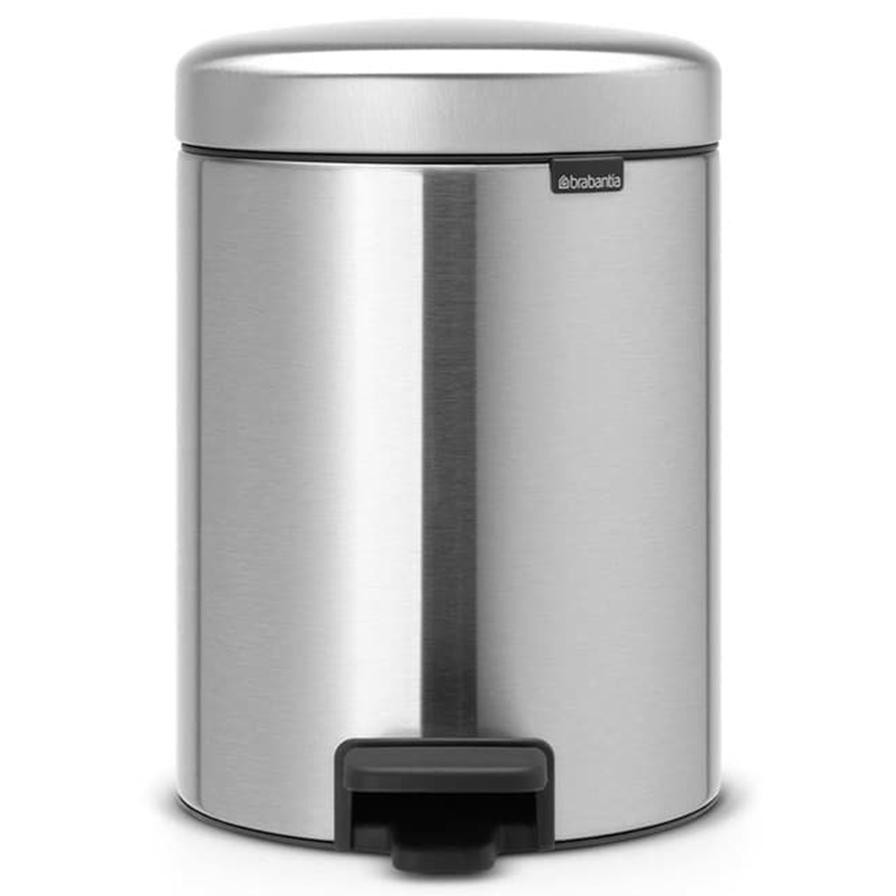 Brabantia NewIcon Pedal Bin (5 L, Matt Steel)