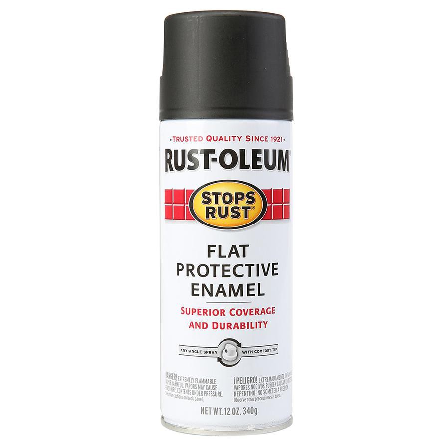 Rustoleum Stops Rust Protective Enamel (354.9 ml, Flat Black)