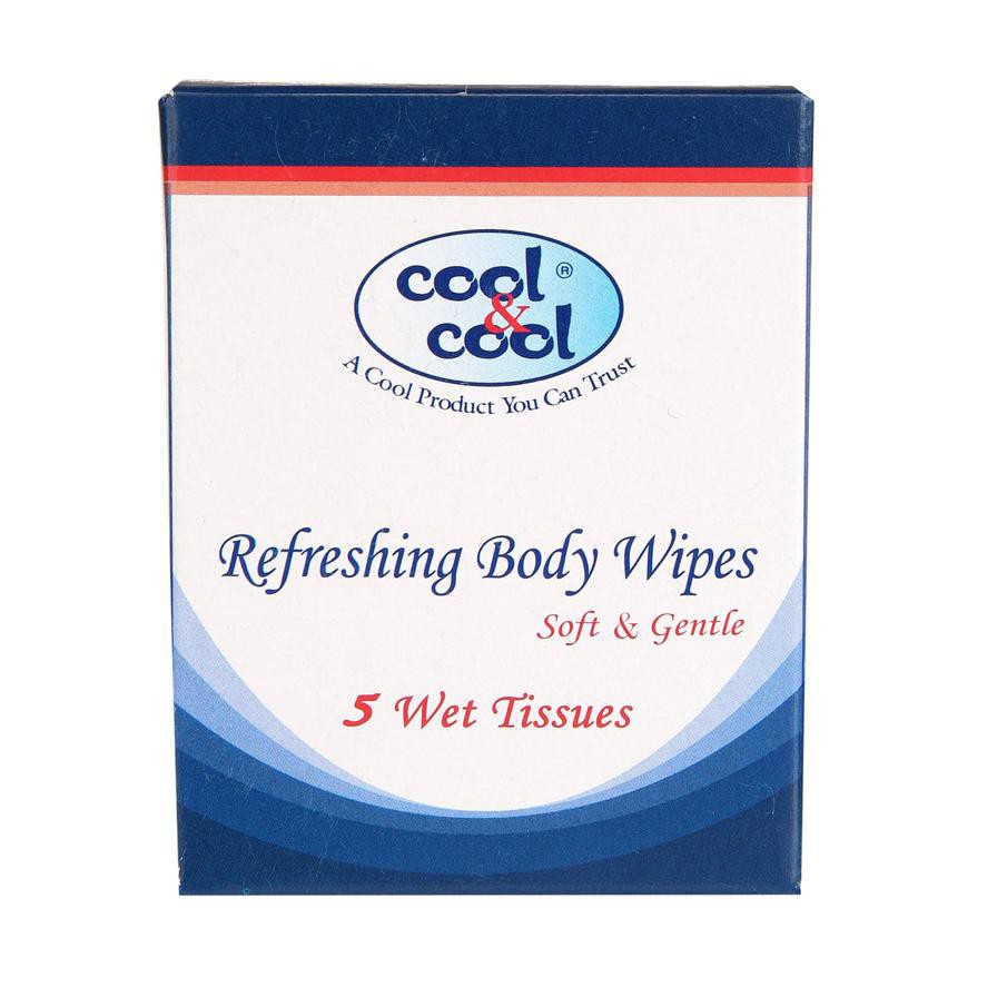 Cool & Cool Refreshing Body Wipes (5 Sheets)