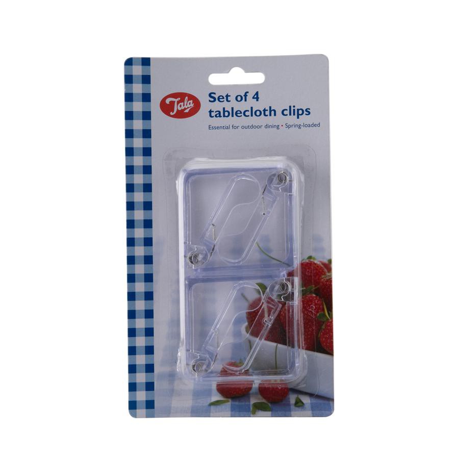 Tala Tablecloth Clips Set (21 x 11 x 2.2 cm, Pack of 4)