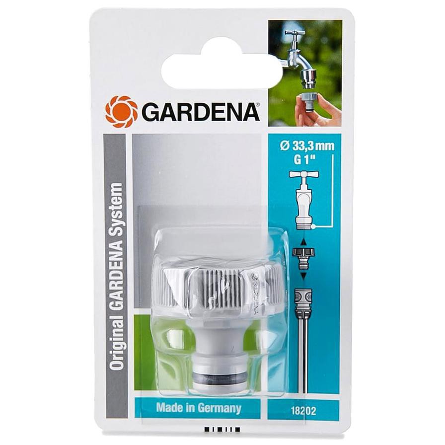 Gardena Threaded Tap Connector (Gray && Black)