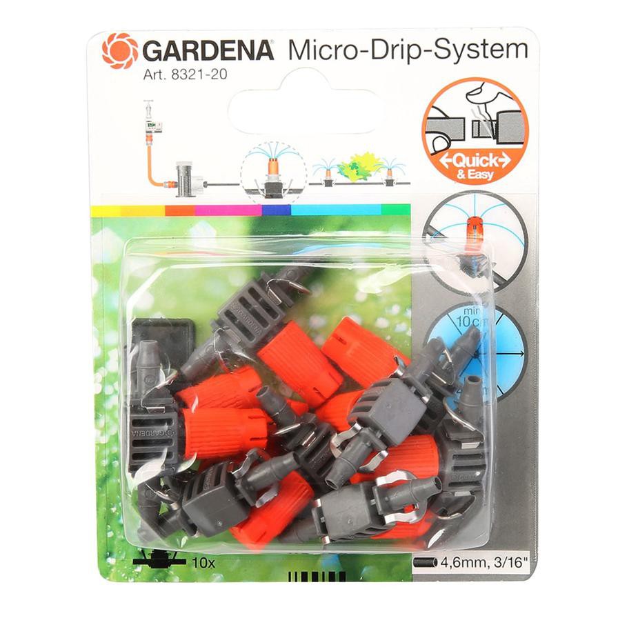 Gardena Inline Bubbler (Pack of 10, Gray/Orange)