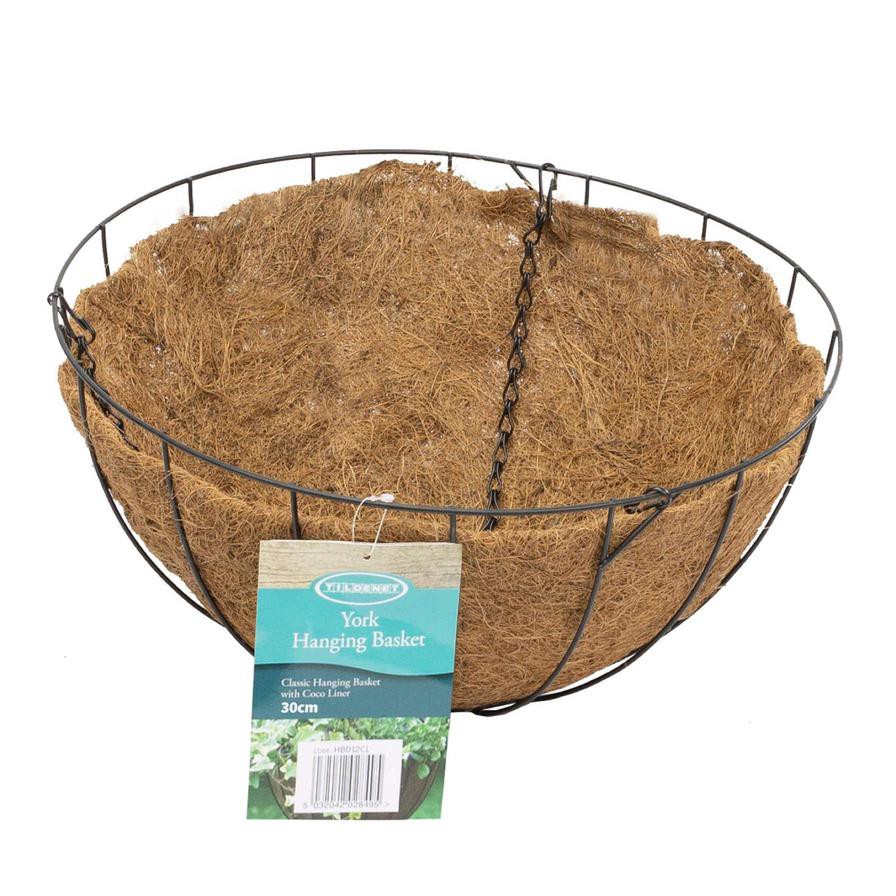 Tildenet York Classic Hanging Basket W/Coco Liner (30 cm)