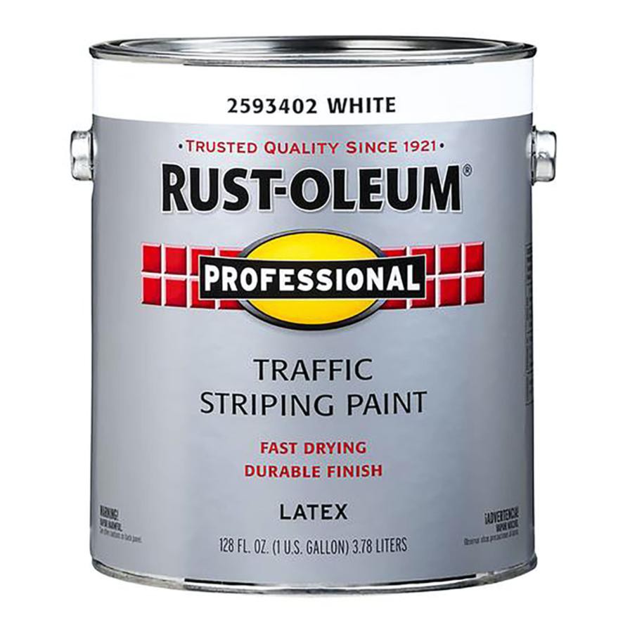 Rust-Oleum Professional Traffic Striping Paint (3.78 L, White)