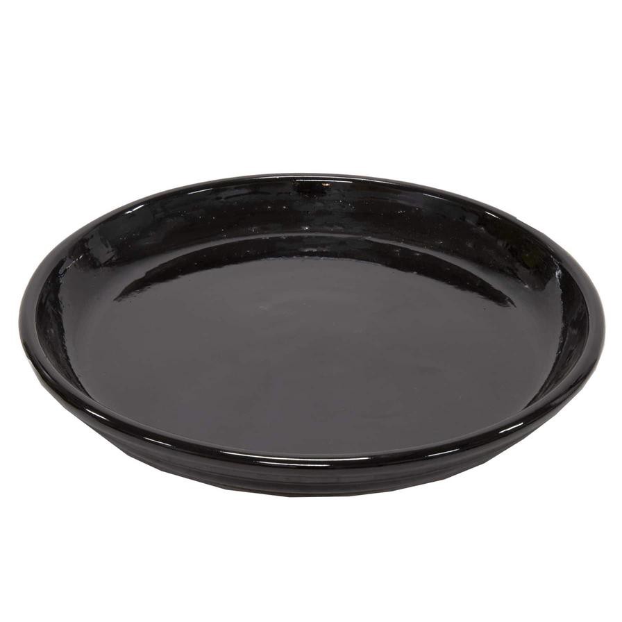 Glazed Terracotta Plant Saucer Generic (20 x 20 x 2.5 cm, Small)