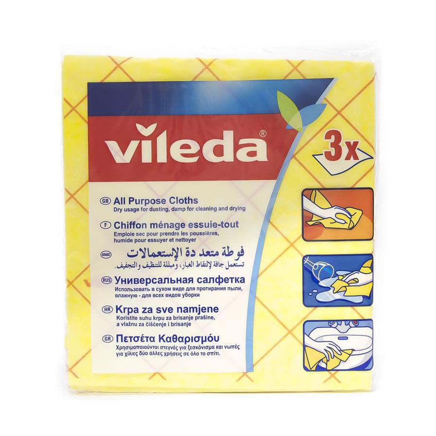 Vileda All-Purpose Cloth Set (Pack of 3)