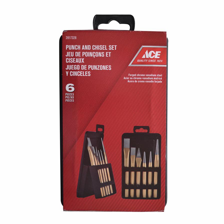 Ace Steel Punch & Chisel Set (6 Pc.)