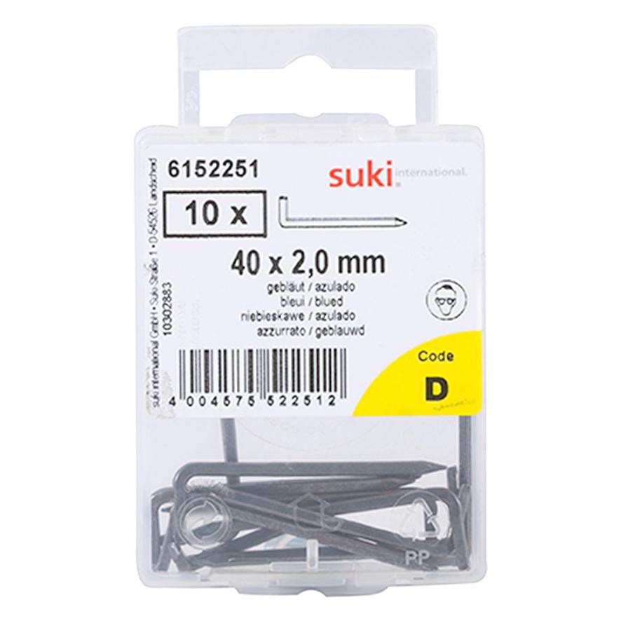 Suki 6152251 Rough Hooks (40 x 2 mm, Pack of 10)