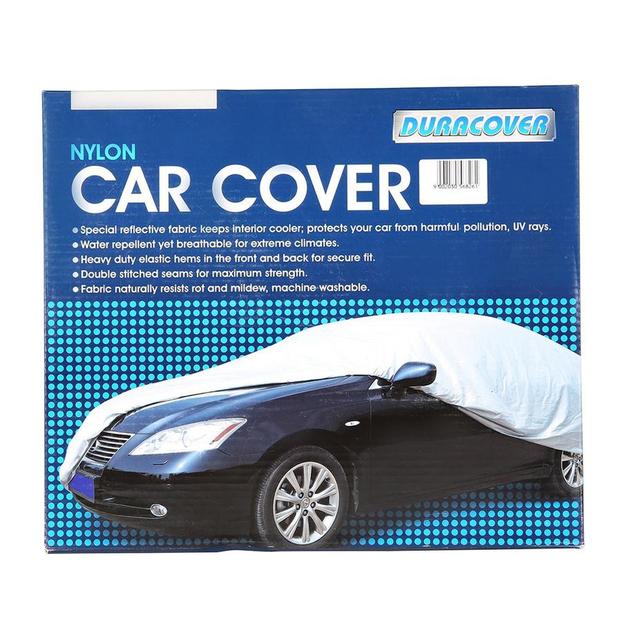 Duracover Nylon Reflective Fabric Car Cover (XL, 180 x 65 x 47 cm)