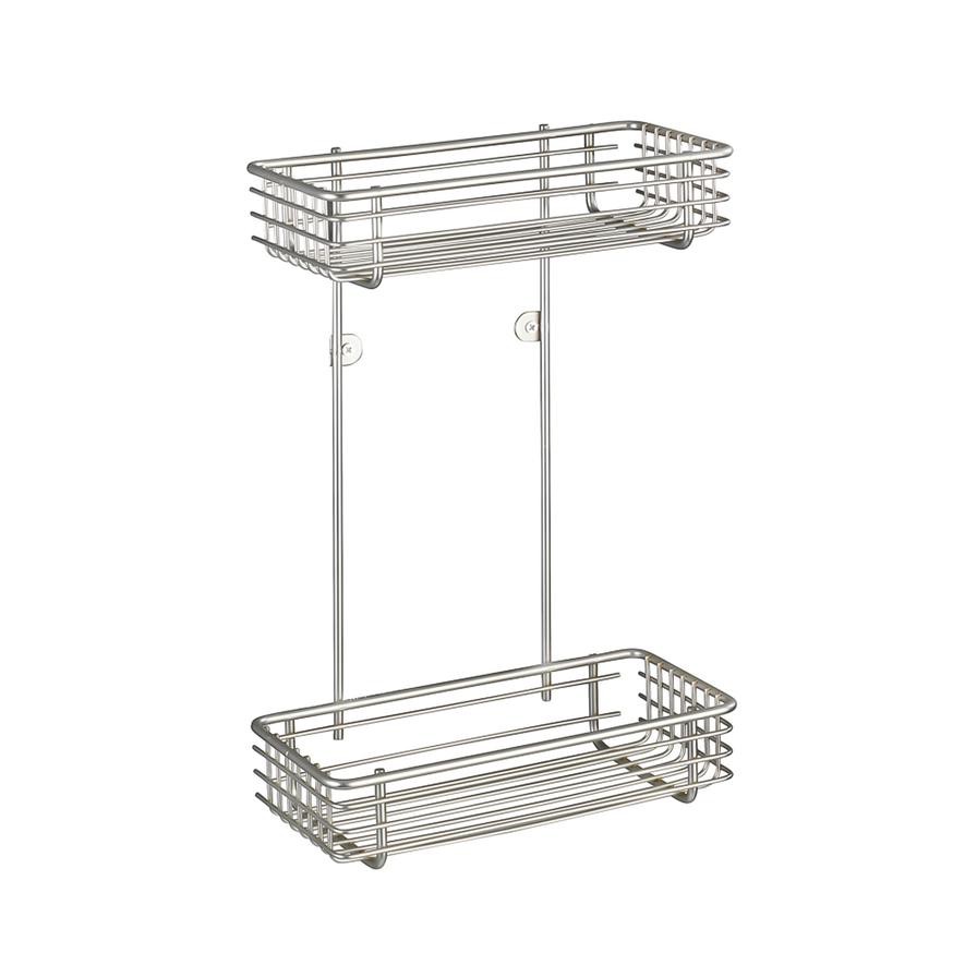 Wenko Milano 2-Tier Bathroom Rack (25 x 12 x 37 cm)