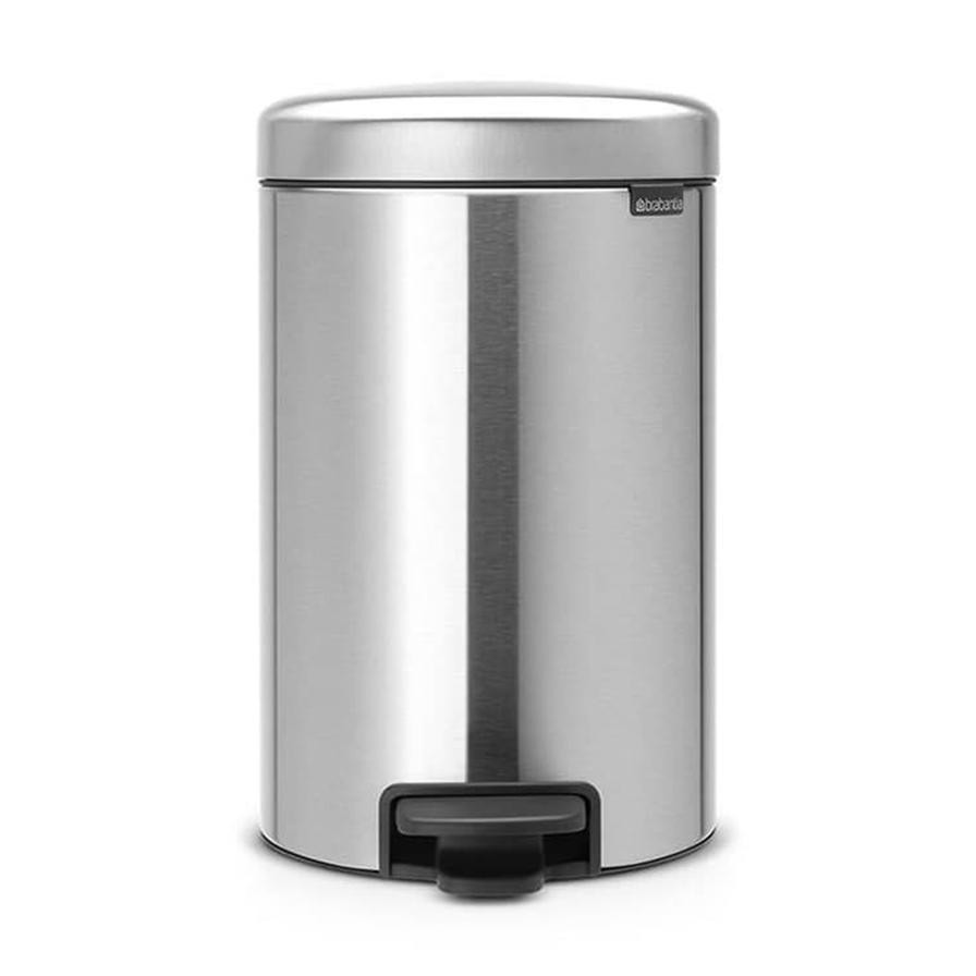 Brabantia NewIcon Pedal Bin (25.1 x 41.1 cm, 12 L, Matt Steel)