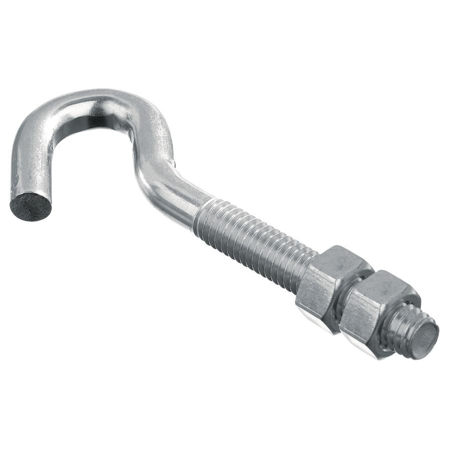 Ace Zinc Hook Bolt Pack (3.175 cm, 10 Pc.)