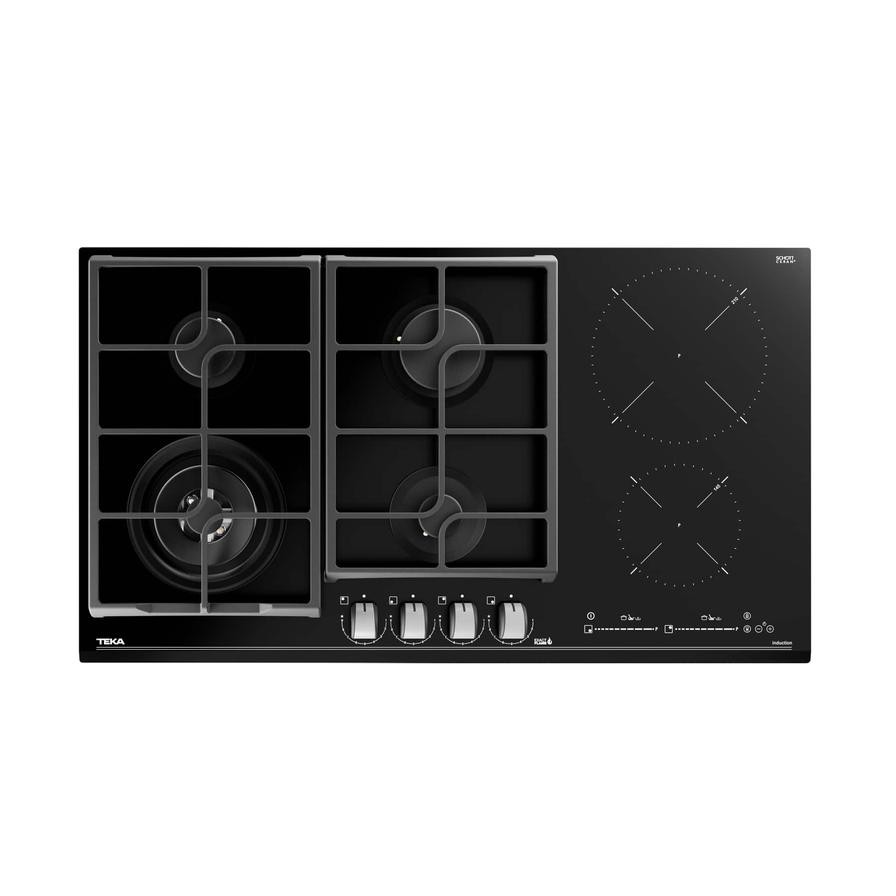 Teka Built-In 6 Zones Gas/Induction Hob, JZC 96342 BB (5.5 x 90 x 51 cm)