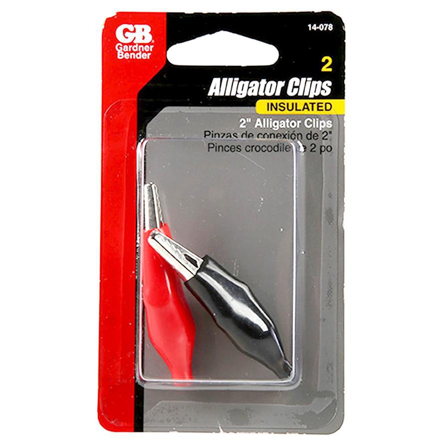 GB Gardner Bender Alligator Clips (5 cm, Pack of 2)