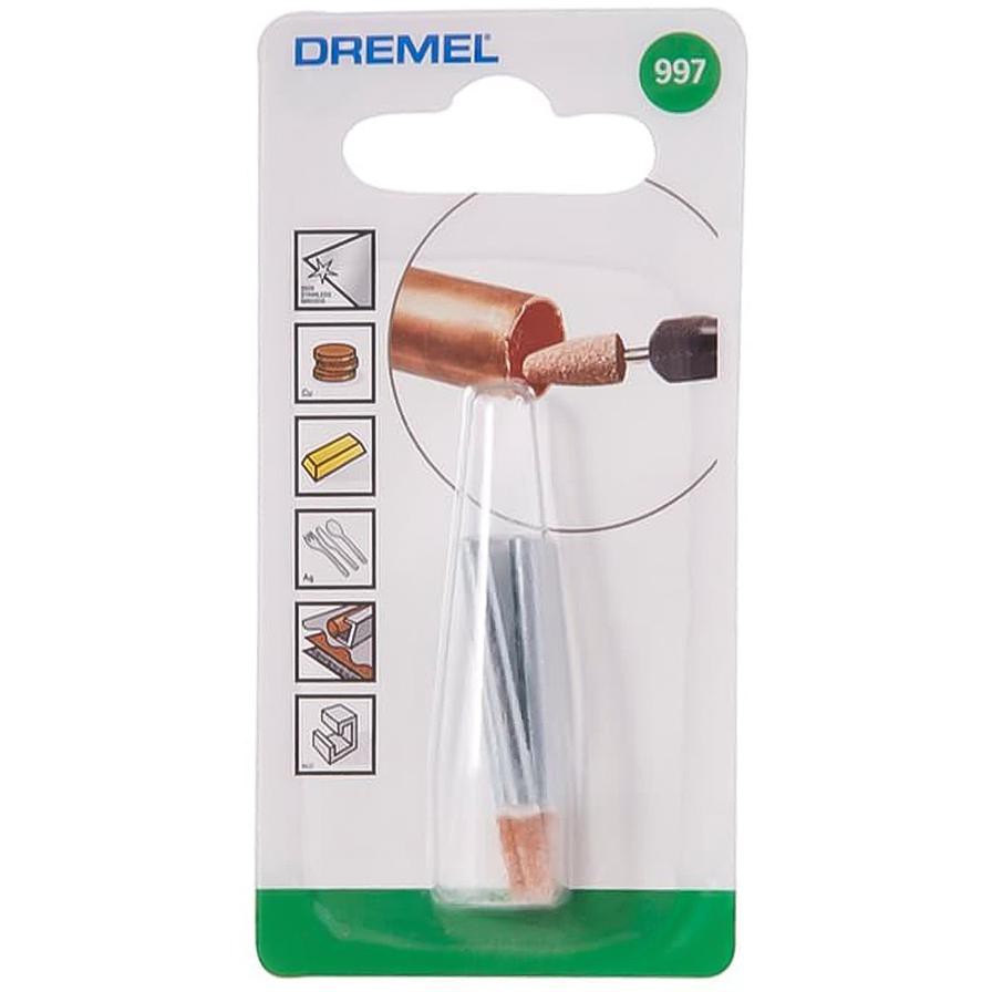 Dremel 997 Aluminum Oxide Grinding Stone (3.2 mm, Pack of 3)