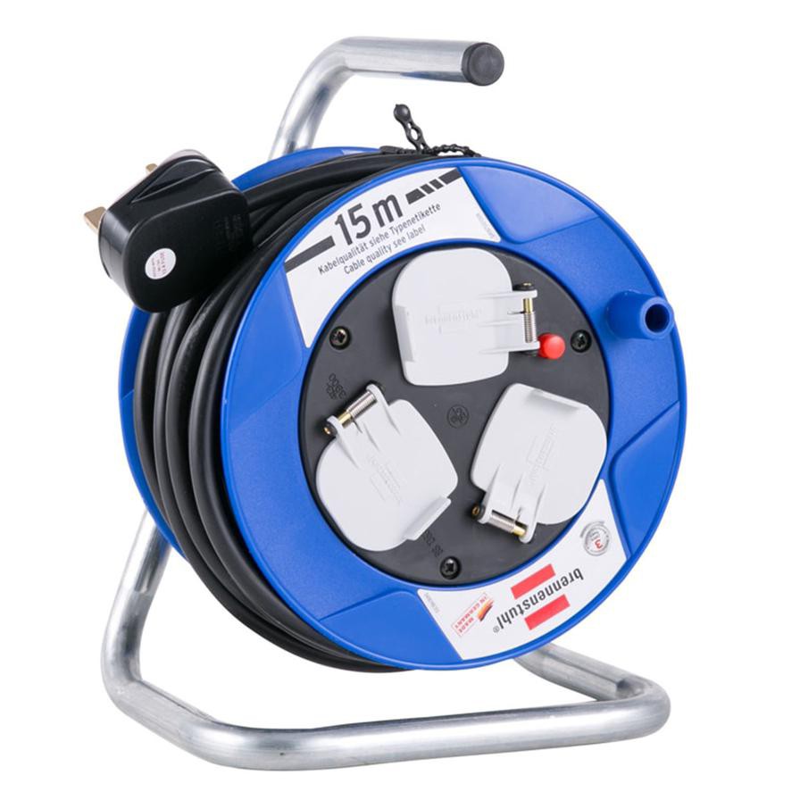 Brennenstuhl Compact 3-Socket Cable Reel (15 m)