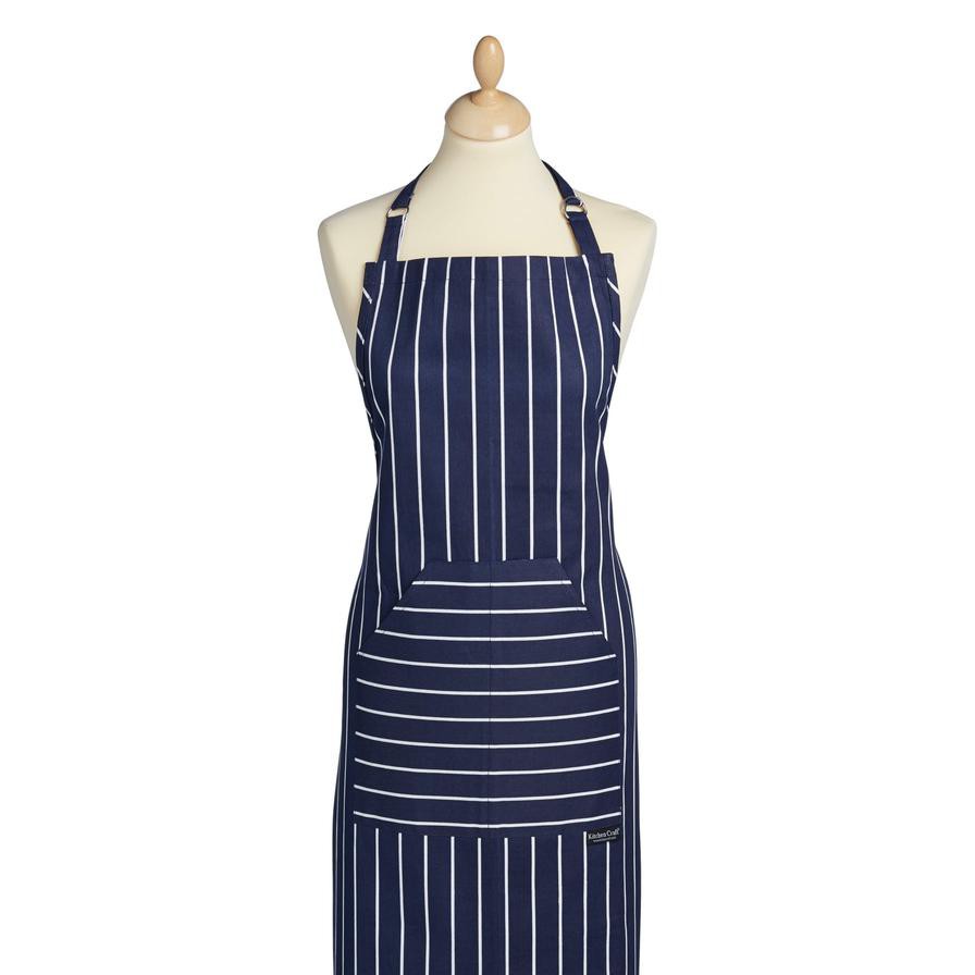 Kitchen Craft Apron Blue Butcher's Stripe (90 x 70 cm)