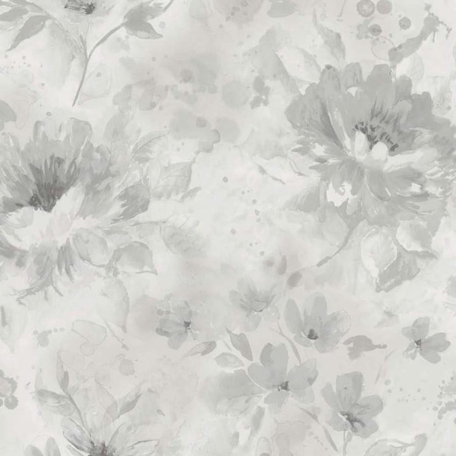 Holden Décor Fusion Vinyl Painted Flowers Wallpaper, 98144