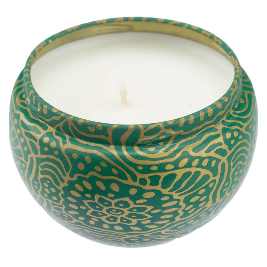 Aura Myst Boho Mini Tin Candle (85 g, Kiwi Pear)