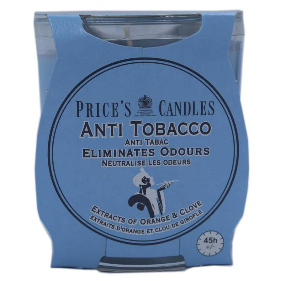 Price's Freshair Anti Tobacco Jar Candle