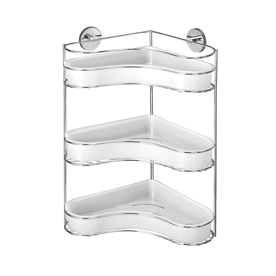 Wenko Milazzo 3-Tier Corner Rack (35 x 29 x 45 cm)