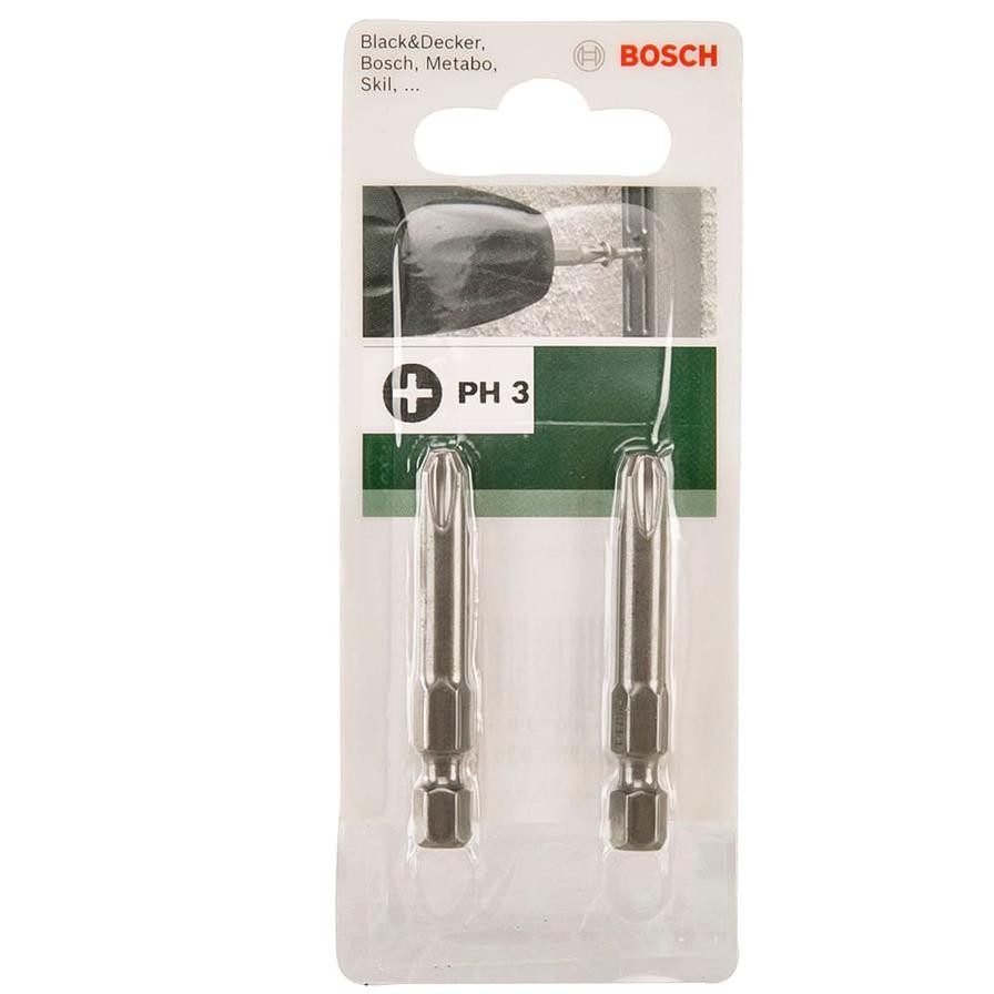 Bosch PH3 Driver Bits (49 mm, Pack of 2)