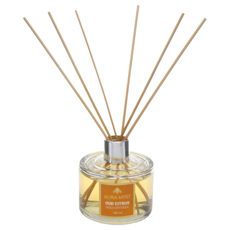 Aura Myst Reed Diffuser (180 ml, Oud Citrus)