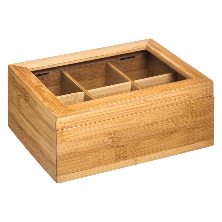 5five Bamboo Tea Box W/ Lid