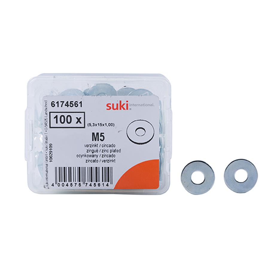 Suki 6174561 M5 Washer (5.3 x 15 x 1 mm)