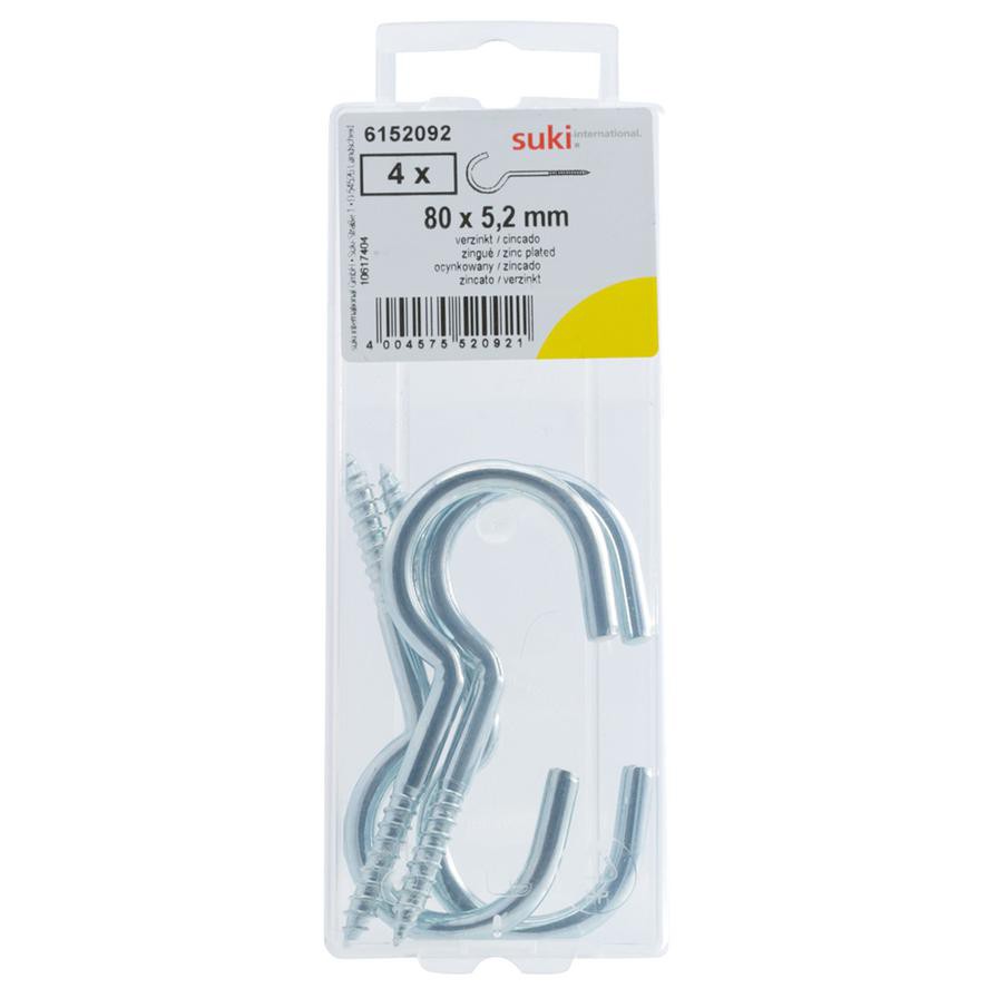 Suki 6152092 Line Hooks (80 mm, Pack of 4)