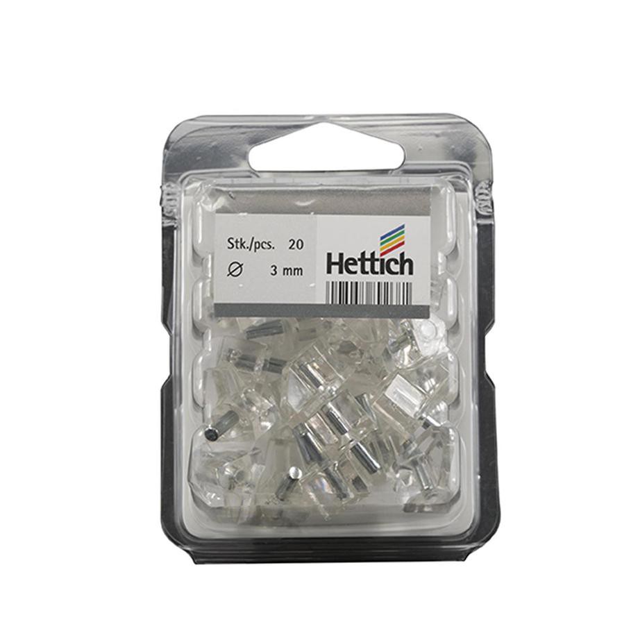 Hettich Safety Shelf Support (3 mm, 20 Pieces)