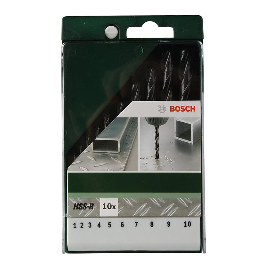 Bosch HSS-R Drill Bit Set (Assorted Sizes, Case of 10)