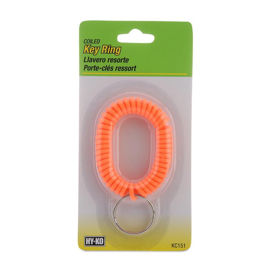 Hy-Ko Coiled Vinyl Key Ring (Neon)