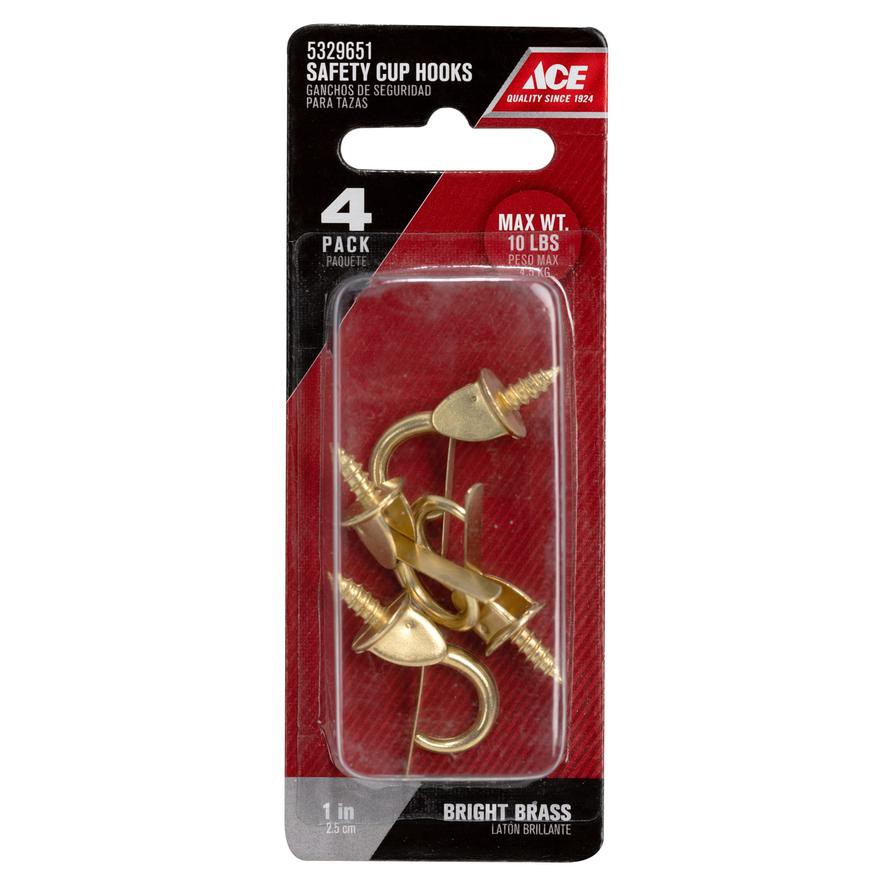 Ace Safety Cup Hooks (2.54 cm, 4 pcs)