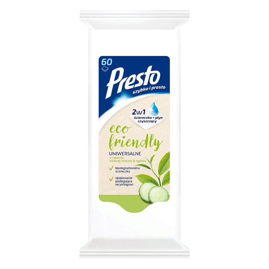 Presto Eco-Friendly Household Wipes (60 Sheets)