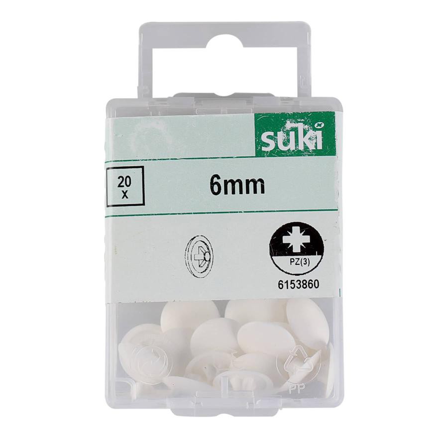 Suki Plastic Screw Cap Pack (0.6 cm, 20 Pc.)