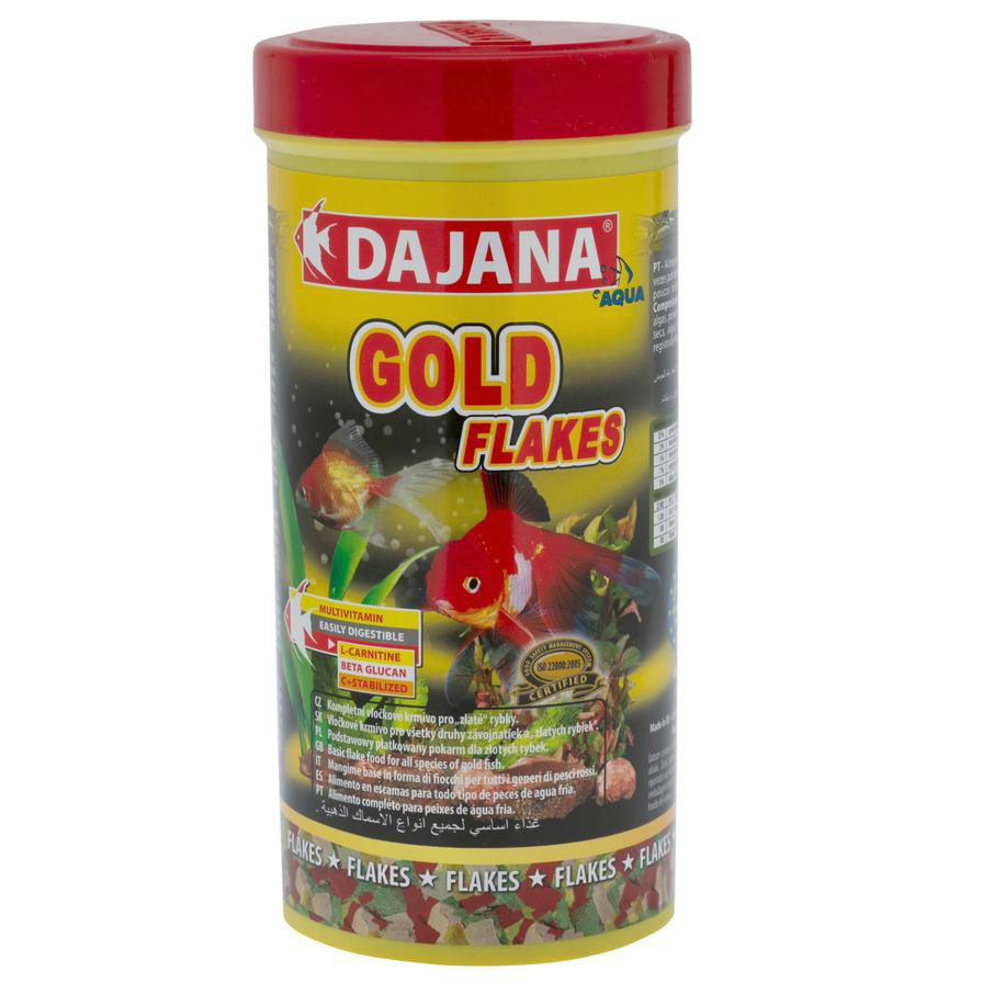 Dajana Gold Flakes Gold Fish Feed (500 ml)