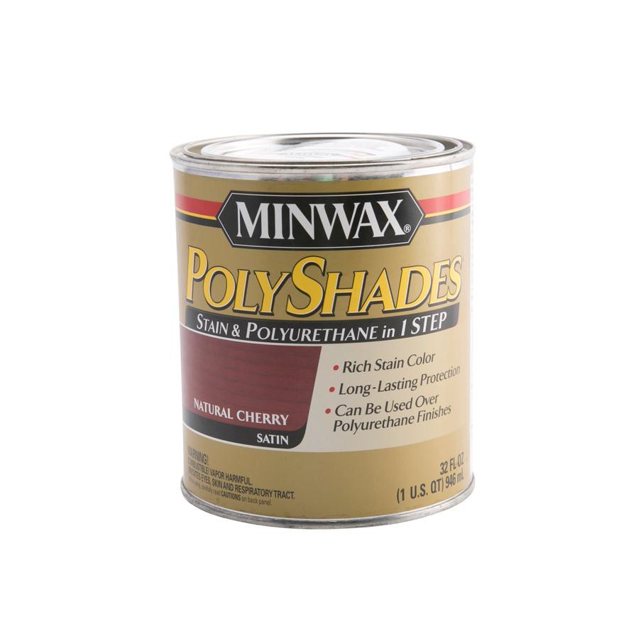 Minwax Polyshades Satin Indoor Stain & Polyurethane (946 ml, Natural Cherry)