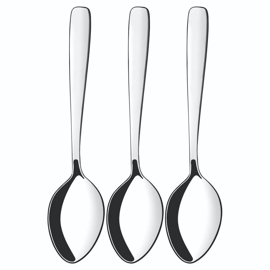 Tramontina Amazonas Stainless Steel Dessert Spoon Set (17.7 x 4.1 x 2 cm, 3 Pc.)