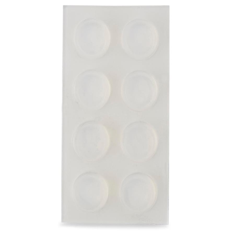 Hettich Round Stop Buffers (11 x 5 mm, Transparent, Pack of 16)