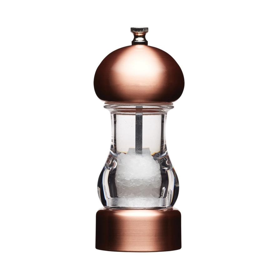 KitchenCraft MasterClass Copper Effect Filled Salt Mill (14 cm)